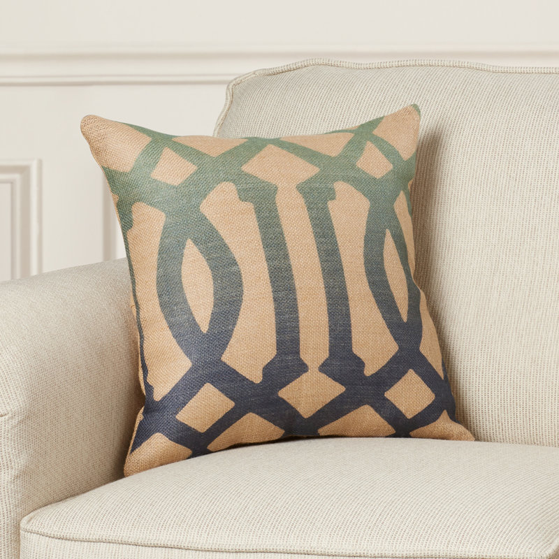 Trellis Geometric Throw Pillow