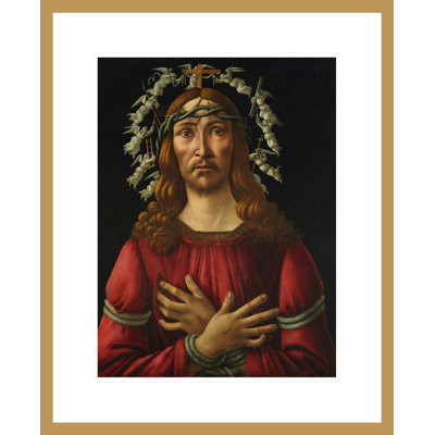 «Man of Sorrows» par Sandro Botticelli - Reproduction giclée encadrée