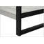 Table d'appoint industrielle polyvalente à deux niveaux avec pieds en métal robustes pour les espaces de vie et les chambres modernes