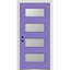 Porte d'entrée pré-suspendue en verre givré à 4 lumières avec 4 lumières-40456371-40456374-40456384