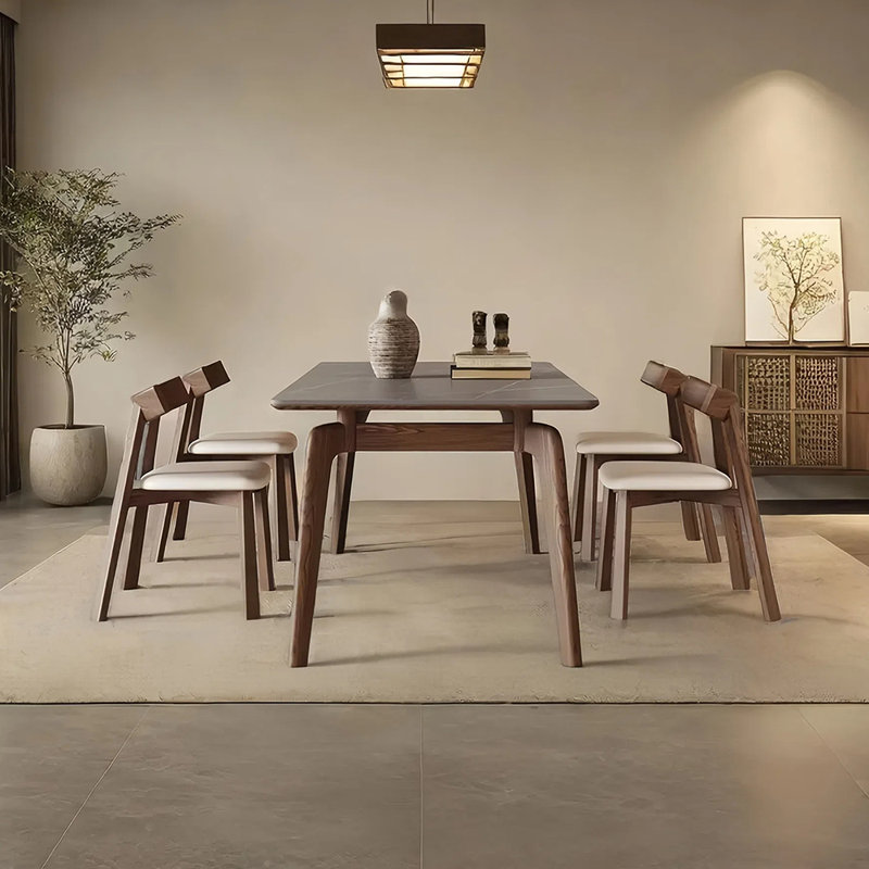 Ensemble de table de salle à manger et de chaises Light Rock, H 29,52 po x L 62,99 po x l 31,49 po