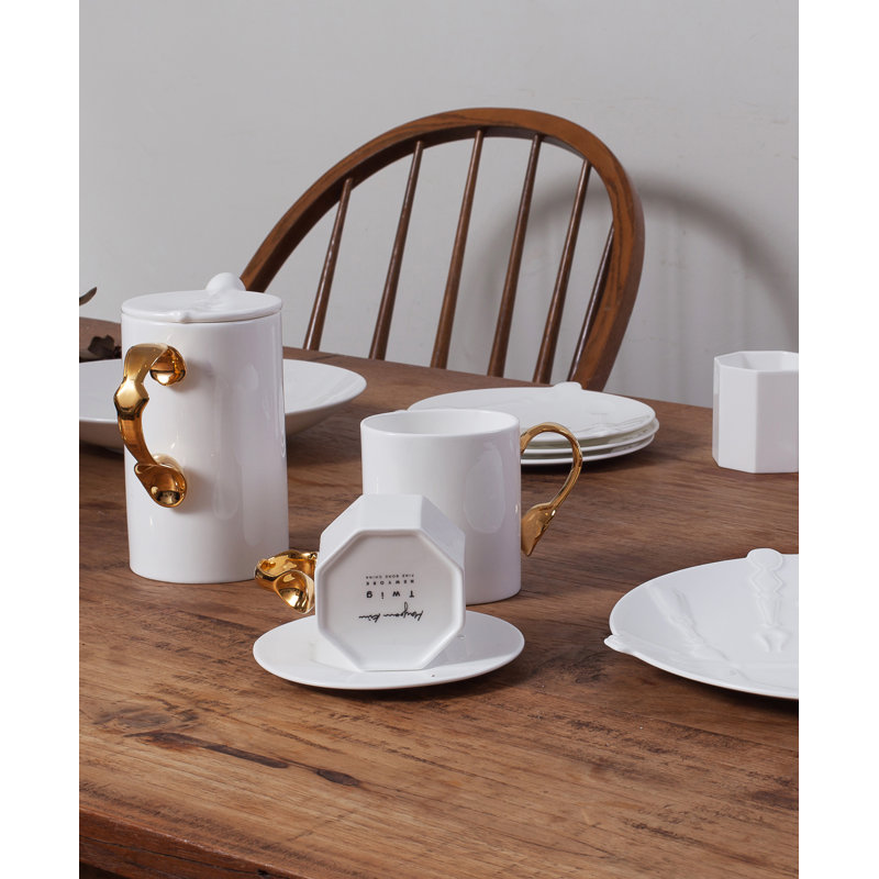 Cutlery Bone China Coffee Mug