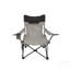 Chaise pliante / portative / inclinable réglable pour camping en plein air (ajustement à trois niveaux), poches latérales et porte-gobelet, sac de transport, beige-1490826943