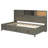 Gray Twin Wooden Daybed With 3 Storage Areas, Top Shelf, And Power Ports For A Tech - Enabled Sleeping Space Sized Drawer Storage, Upper Charging Facilities Comfortable Area-1284346301