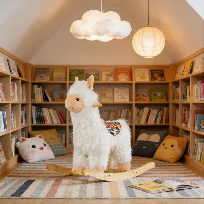 Jouet à bascule pour enfants, style lama