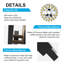 21''H Dimmable LED Black Aluminum Wall Light-124582187-106588208