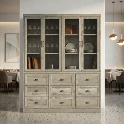 63"W Large Display Cabinet