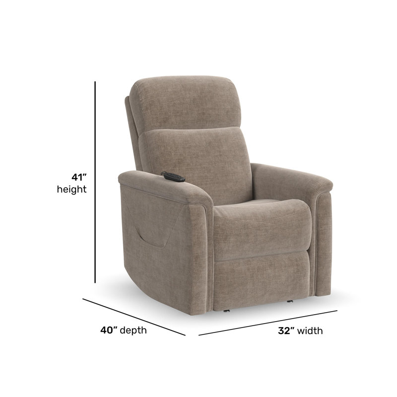 Fauteuil inclinable électrique Laken, Sable Polyester