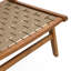 Chaise longue d'extérieur en bois d'acacia