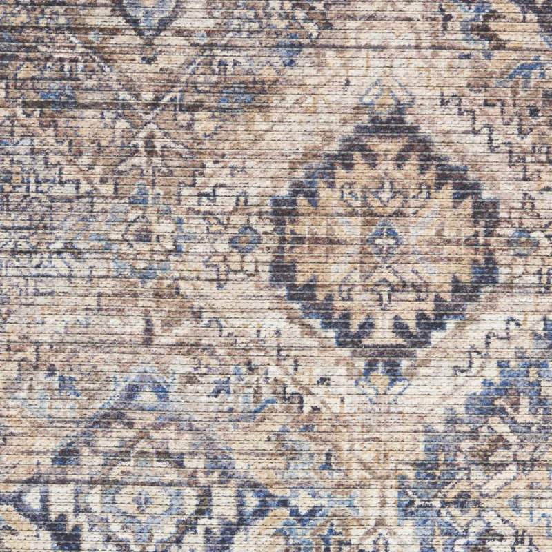 Tapis de couloir lavable 8 pi Ivory And Tan