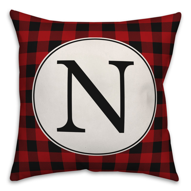 Plaid Throw Pillow, N
