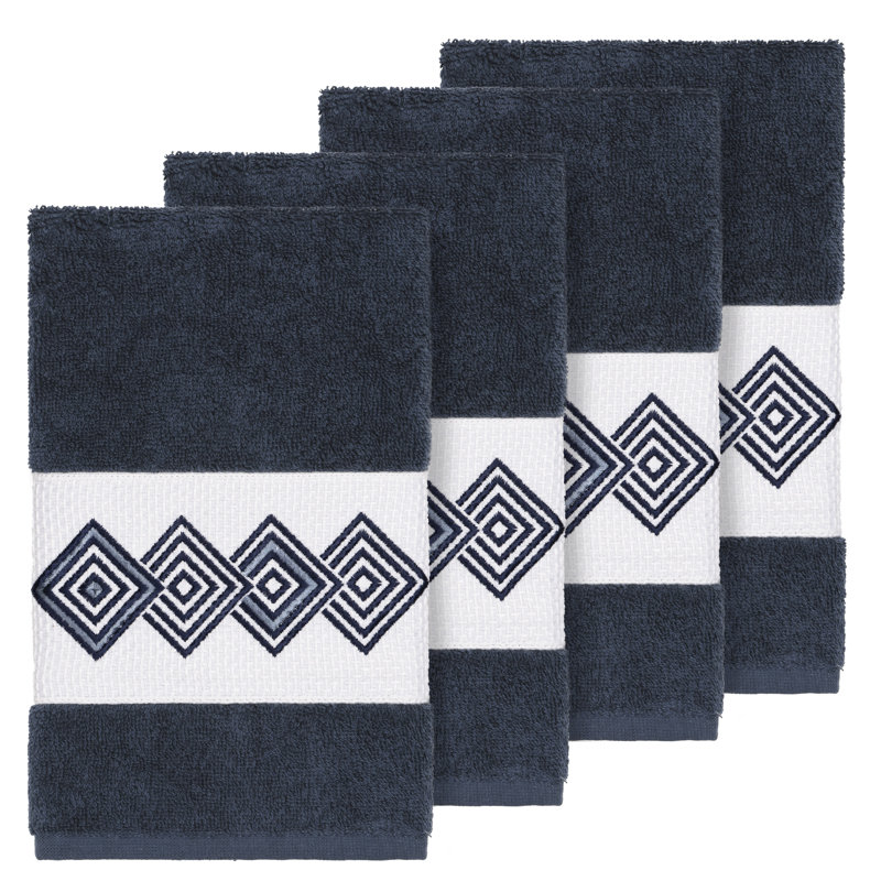 Noah Turkish Cotton Hand Towel, Midnight Blue