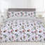 NightComfort Plant with Floral Leaves Cotton Rich Duvet Cover Set with Pillowcase-74521185