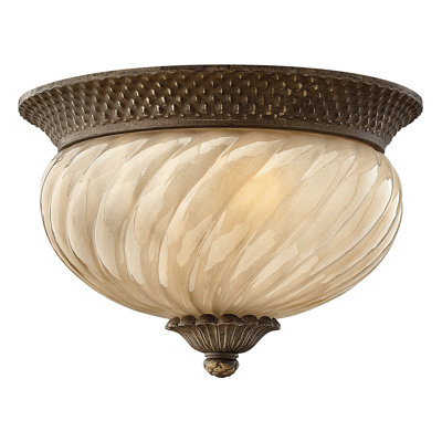 Plafonnier encastré 2 lumières Plantation