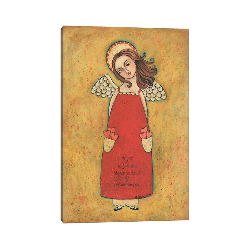 Love Is Patient by Teresa Kogut - Print on Canvas, Wrapped Canvas, 45.72cm H x 30.48cm W x 1.91cm D