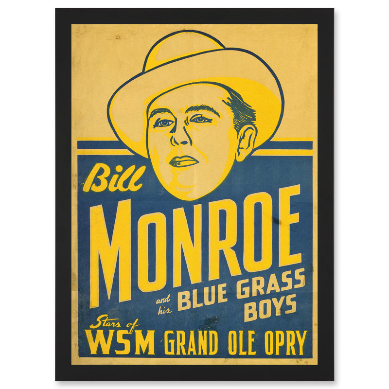 Music Bill Monroe Blue Grass Boys Grand Ole Opry - Painting