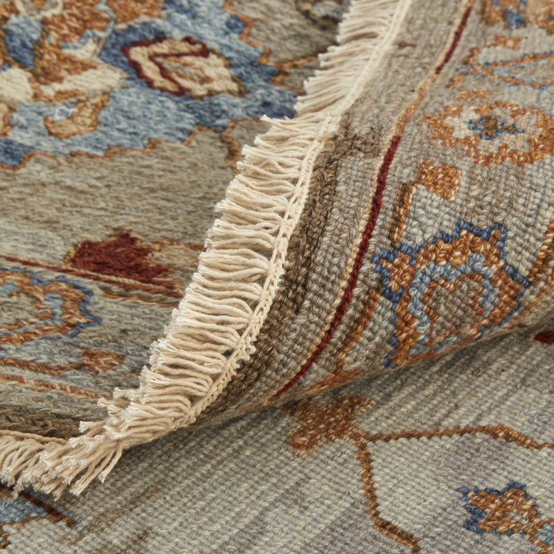 Leylan Wool Oriental Area Rug in Brown, Rectangle 8'6" x 11'6"