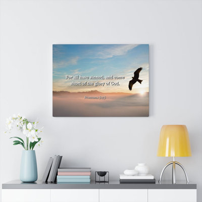 All Have Sinned Romans 3:23 - Wrapped Canvas Print