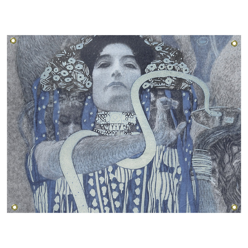 Tapisserie murale hygeia, H 60,5 po x l 51,5 po, Bleu