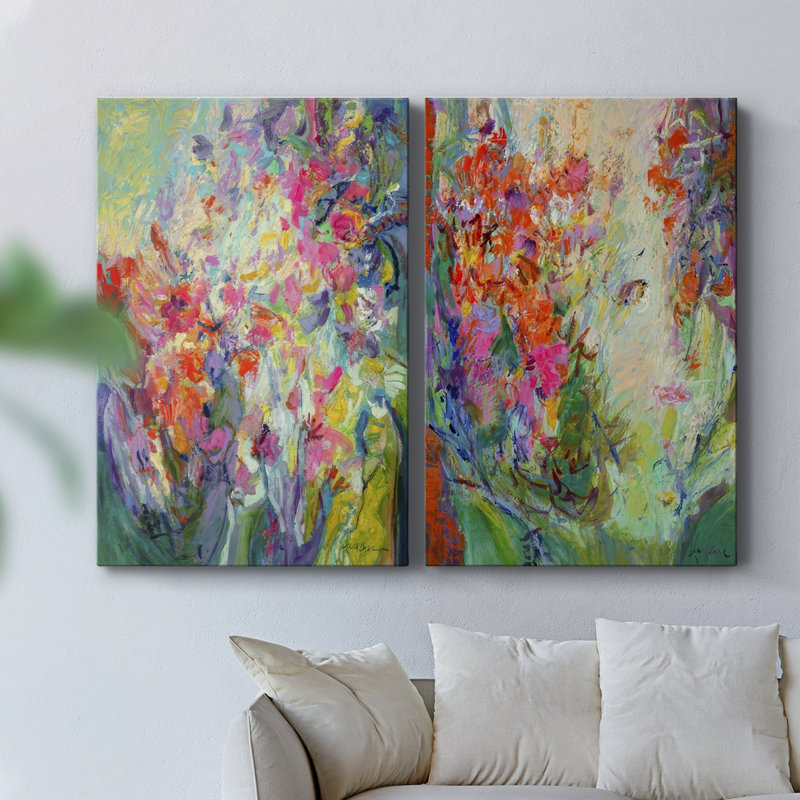 Toile tendue Bold Flourish I-Premium Gallery - prête à être accrochée, H 60 po x l 80 po