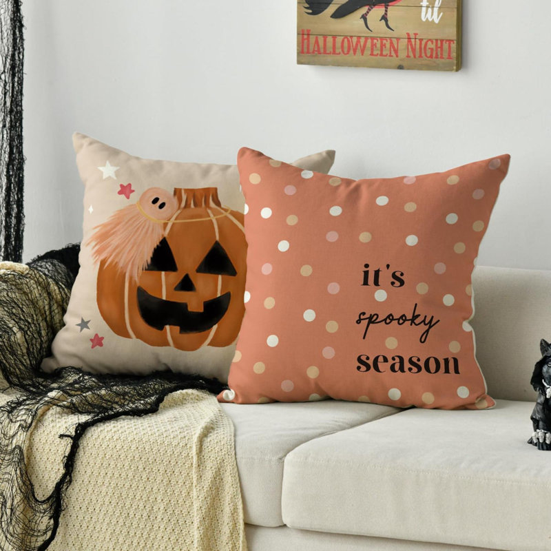 Housses de coussin Color Ghost Halloween Spooky Season