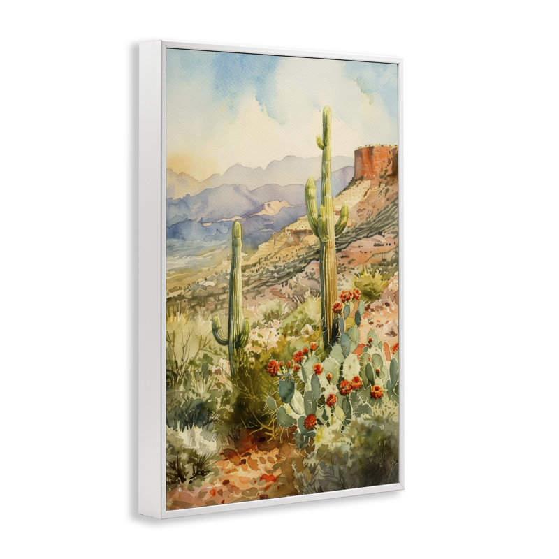 Cactus debout debout, estampe numérique par LSR Design Studio, H 30 po x l 20 po