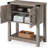 Croyd 67" Dining Table and Kitchen Cabinet Pantry Set