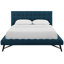 Grand lit plateforme tapissier en tissu touffeté Julia-1680872619