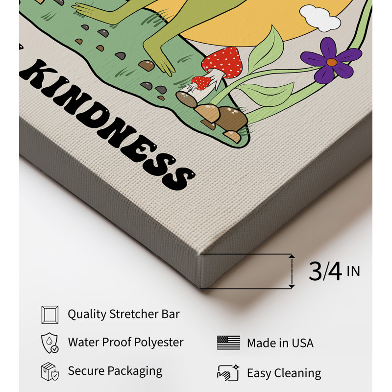 Kill Them With Kindness No2, Unframed, Canvas, 18"H x 24"W