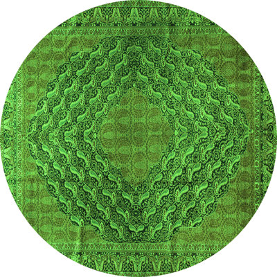 Washable Paisley Indoor Rug