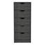 Commode haute 5 tiroirs Basilea, système coulissant-420849376