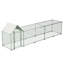 Cage à poulailler en métal avec couvercle 16 x 3 pi