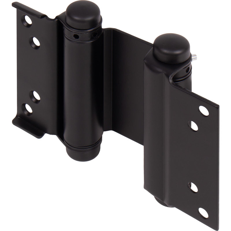 Charnière à ressort à double effet 4 po noir mat, Matte Black