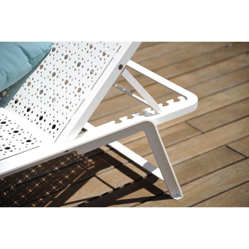 Bain de soleil en aluminium Tline, Blanc