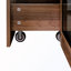 Armoire de rangement autoportante avec portes vitrées et éclairage