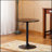 Laterrian End Table Belham Round Top Adjustable Height with Base Metal Bar Table-925699260-925287618-925287620