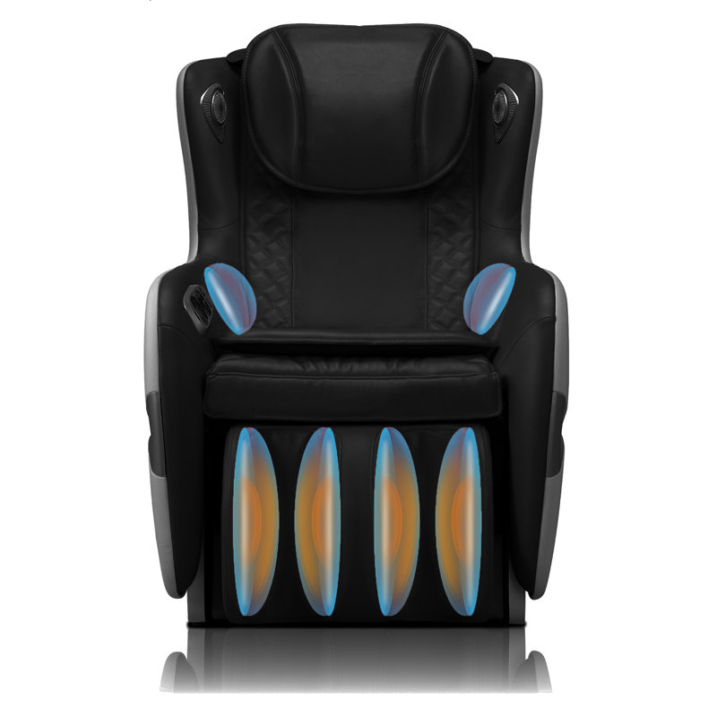 Fauteuil de massage inclinable électrique en similicuir