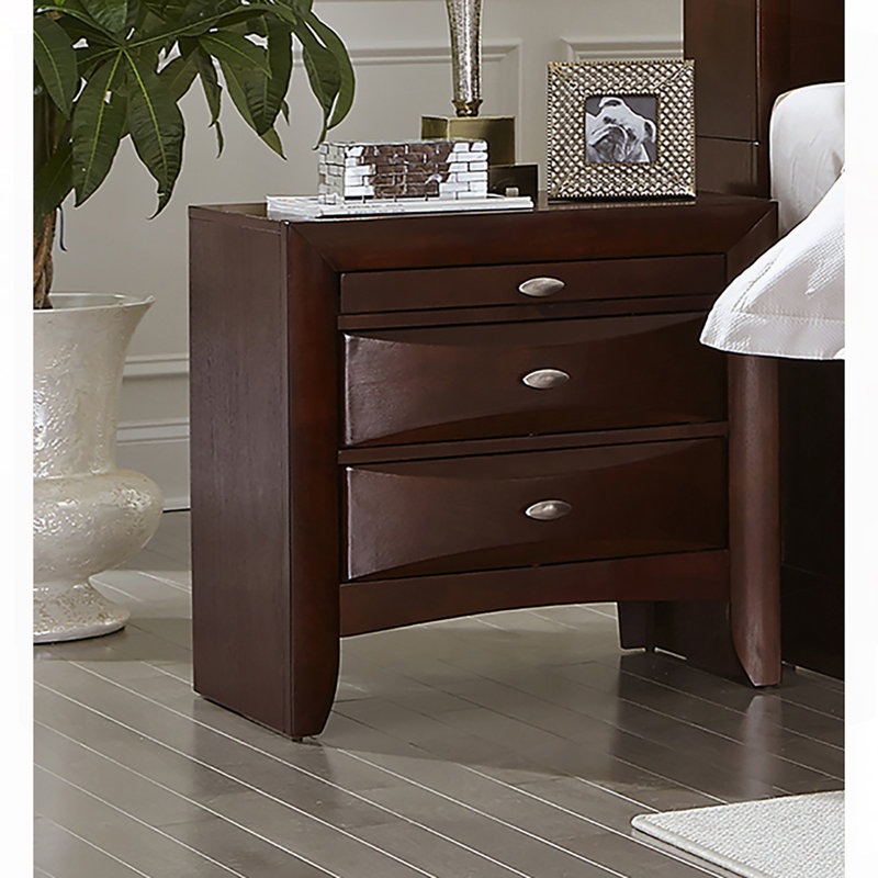 LUCILLE MERLOT NIGHTSTAND, Black