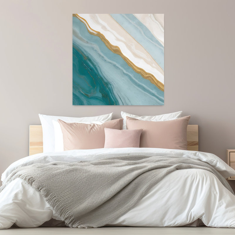Contemporary Art Abstract Contemporary Elegant Landscape Nature Art, 32" H x 32" W
