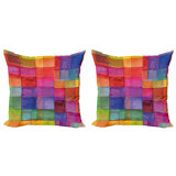 Geometric Reversible Pillow Cover
