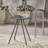 Modern Steel Side Table with Portable Handle and Durable Construction, Perfect for Outdoor and Indoor Use-1920201354