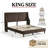 Melaya Wingback Upholstered Platform Bed Frame-629517197-653332743