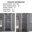 Porte de douche pliante semi-sans cadre l 30 po x H 72 po-98698052