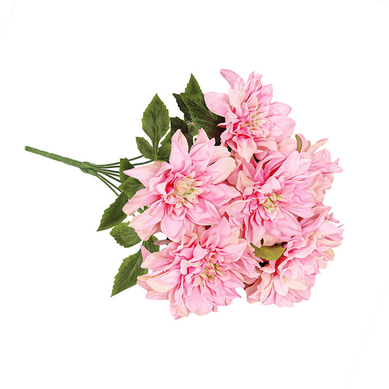 Bouquet de tiges de dahlia artificielles, Rose