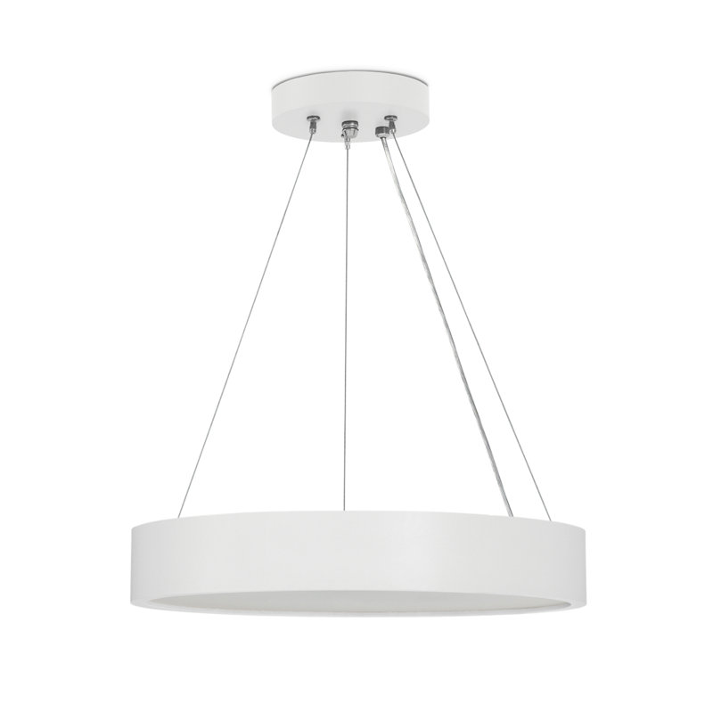 Amenda 2 - Light Drum Pendant, White 