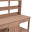 Grande table de rempotage en bois pour l'extérieur 66 ", poste de travail de jardin avec 2 tiroirs-1269635689