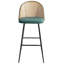 Annah Upholstered Counter Stool with Metal Frame