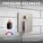 LAVA ODORO Modern Square Shower System With Rainfall Shower Head And Handheld Spray, Pressure Balanced Valve, All-Metal Construction, Diverter Trim Kit-114406164