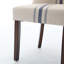 De 2 chaises de salle à manger beiges - pieds rembourrés, base stable (2 pièces) élégantes et confortables