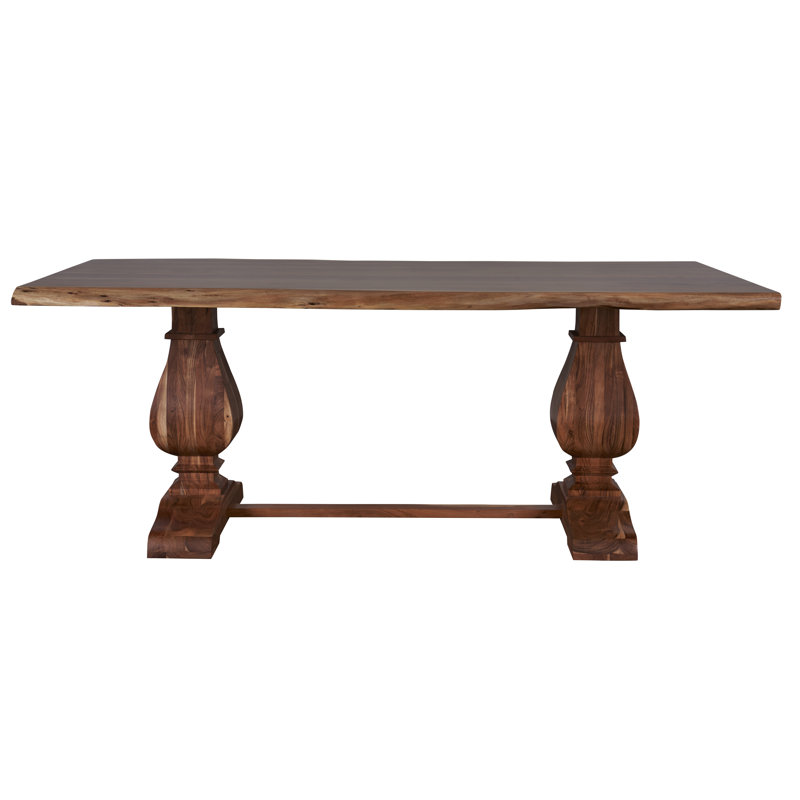 Harrod Acacia Solid Wood Dining Table, 41.5" W x 78.25" L